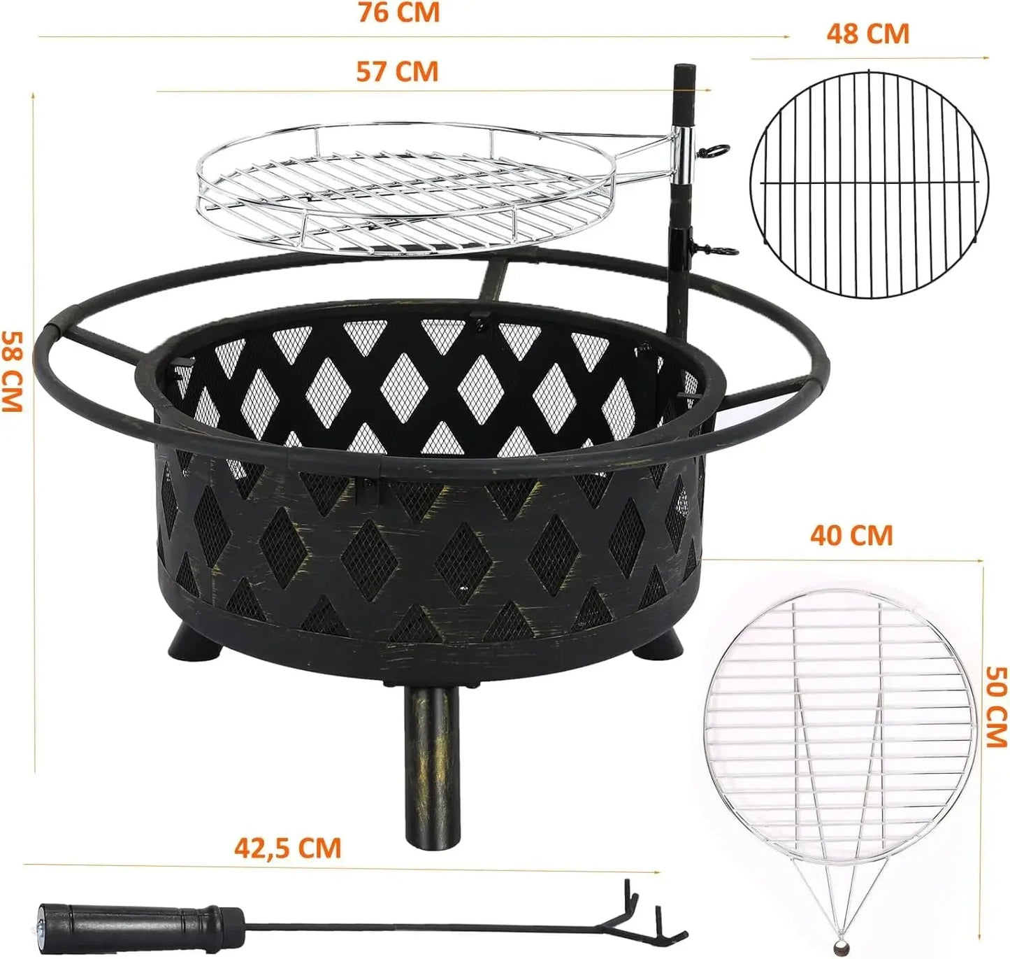 Brasero barbecue rond - Mon Brasero