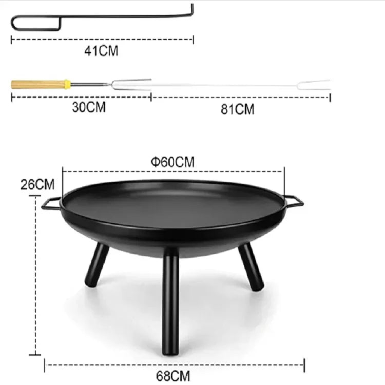 Brasero en fonte 58 cm - Mon Brasero